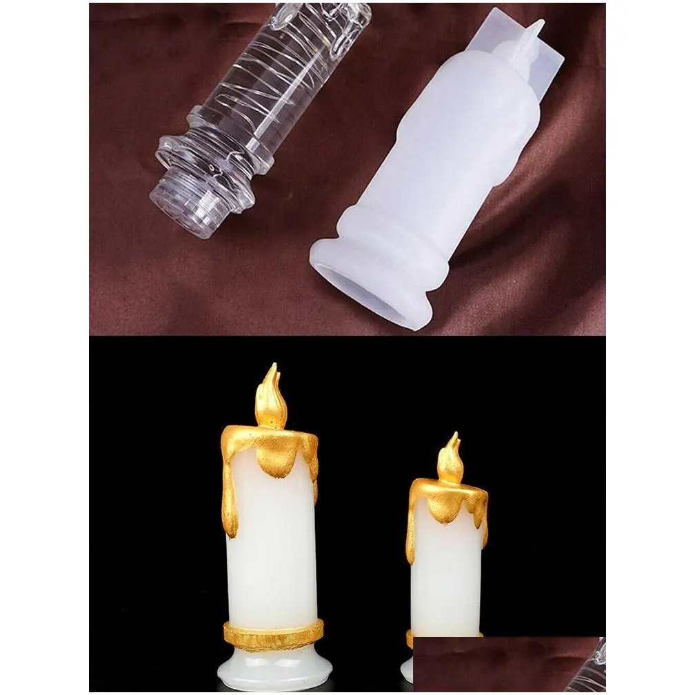 pcs silicone candle light making mold wax resin casting epoxy diy craft mould tools accessories cake molds baking pastry