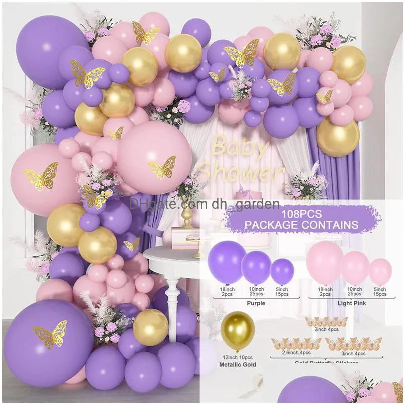 Other Event & Party Supplies Other Event Party Supplies Balloon Kit Garland Arch Decoration Birthday Wedding Arrange Butterf Dhgarden Dhi0M