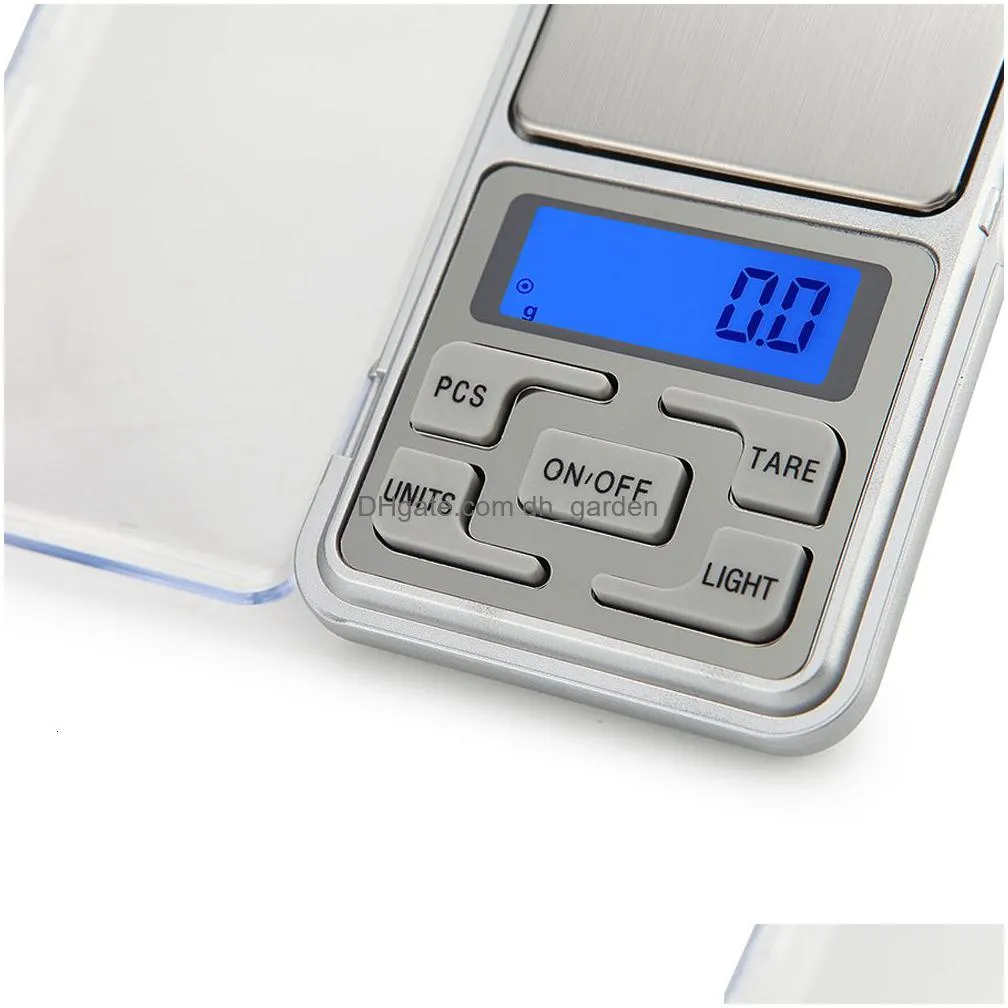 Household Scales Household Scales 100/200/300/500Gx0.01/High Accuracy Medicinal Food Jewelry Kitchen Electronic Lcd Display Dhgarden Dha6P