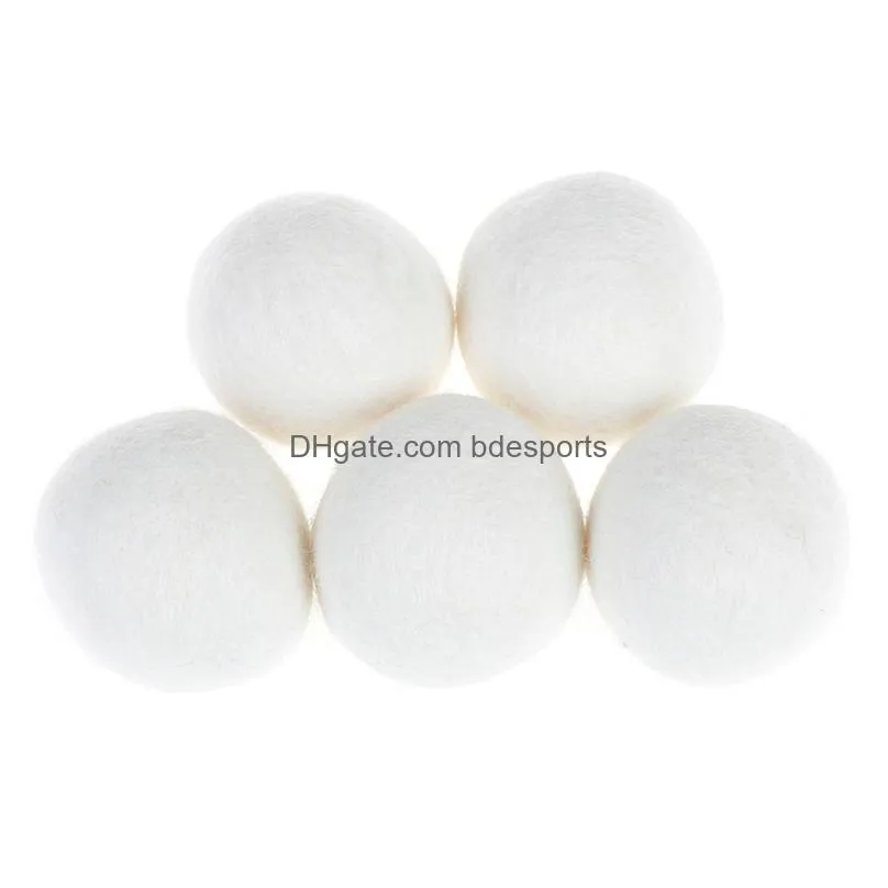 wool dryer balls natural fabric virgin reusable softener laundry 5cm dry clothes in laundry quicker with fast 