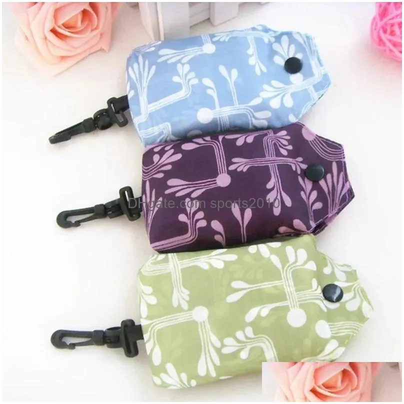 latest home storage nylon foldable shopping bags reusable eco-friendly folding bag shopping bags fy4933