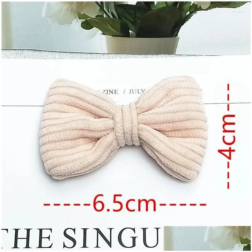 Hair Accessories Hair Accessories 10Pcs Fashion Cloth Art Solid Color Bow Tie Diy Headdress Clothes Shoes Baby, Kids Maternity Accesso Dhiqg