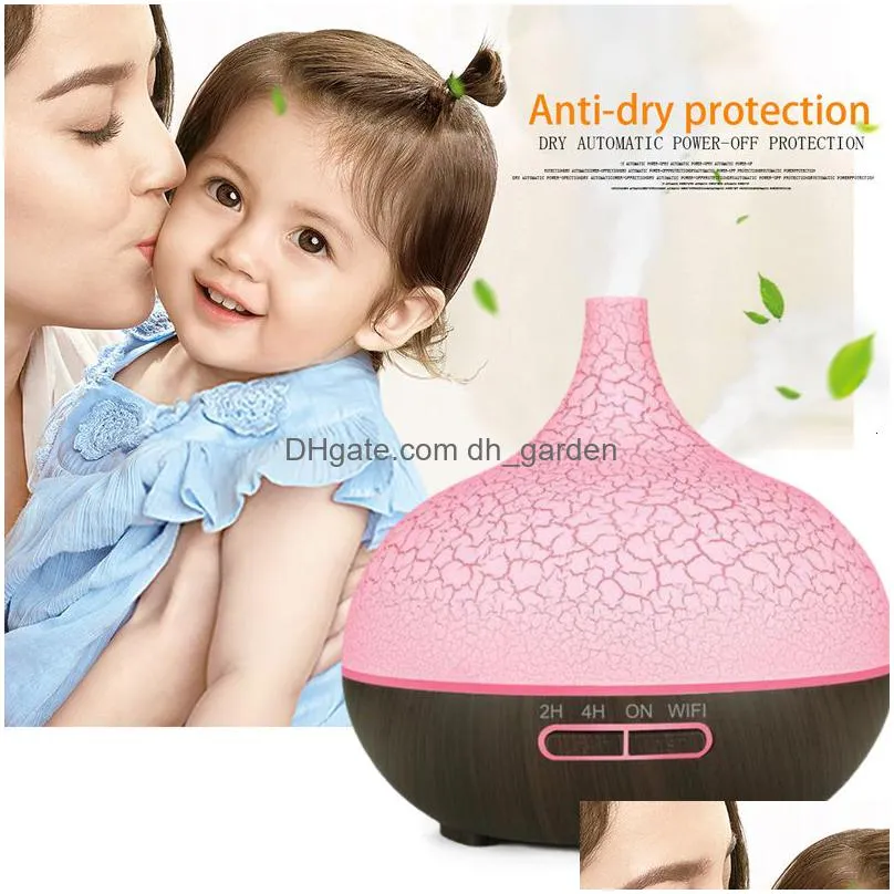 Essential Oils Diffusers Essential Oils Diffusers 550Ml Aroma Air Humidifier Oil Diffuser Aromatherapy Electric Trasonic Coo Dhgarden Dh65Q