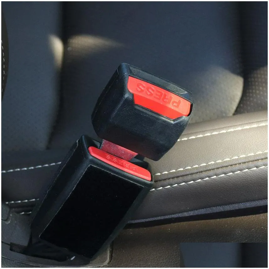2pcs thicken universal car safety seat belt plug-in mother converter dual-use belt buckle extende clip seatbelt auto accessories
