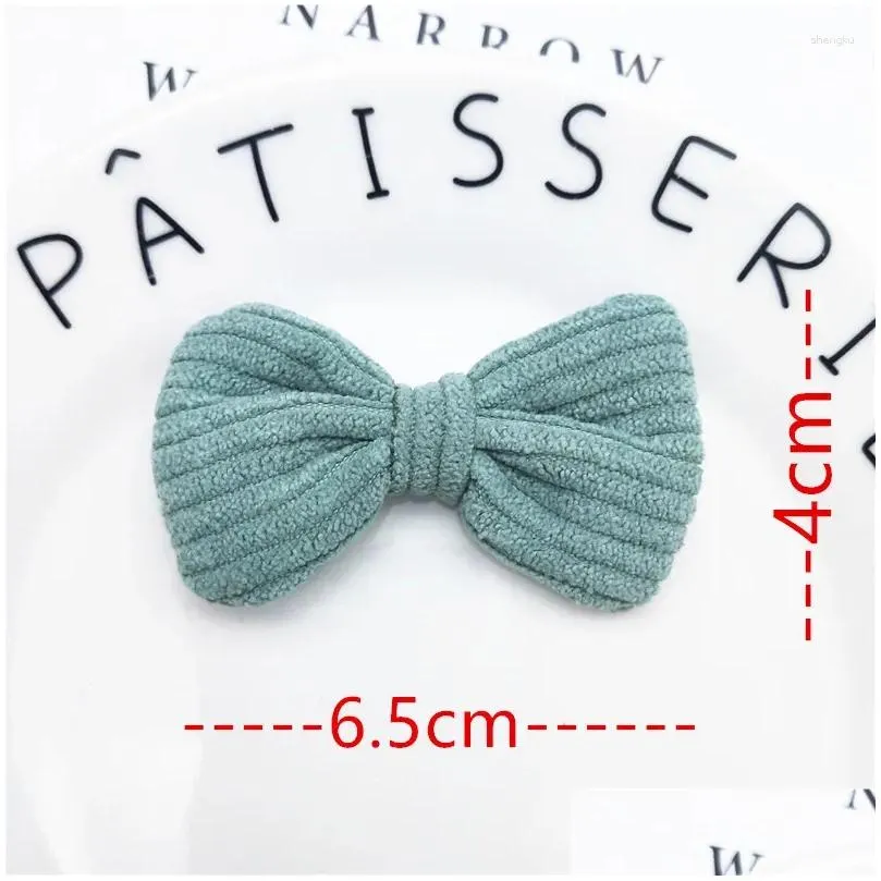 Hair Accessories Hair Accessories 10Pcs Fashion Cloth Art Solid Color Bow Tie Diy Headdress Clothes Shoes Baby, Kids Maternity Accesso Dhiqg