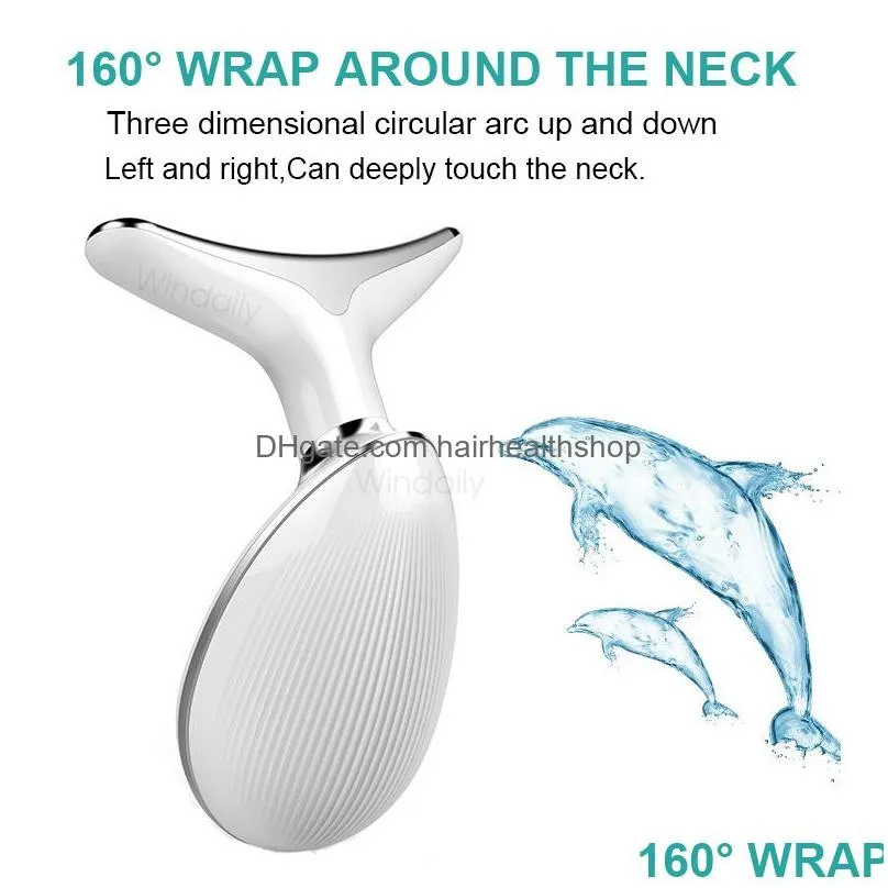 face care devices neck beauty device led pon therapy skin tighten reduce double chin anti wrinkle remove lifting massager tools