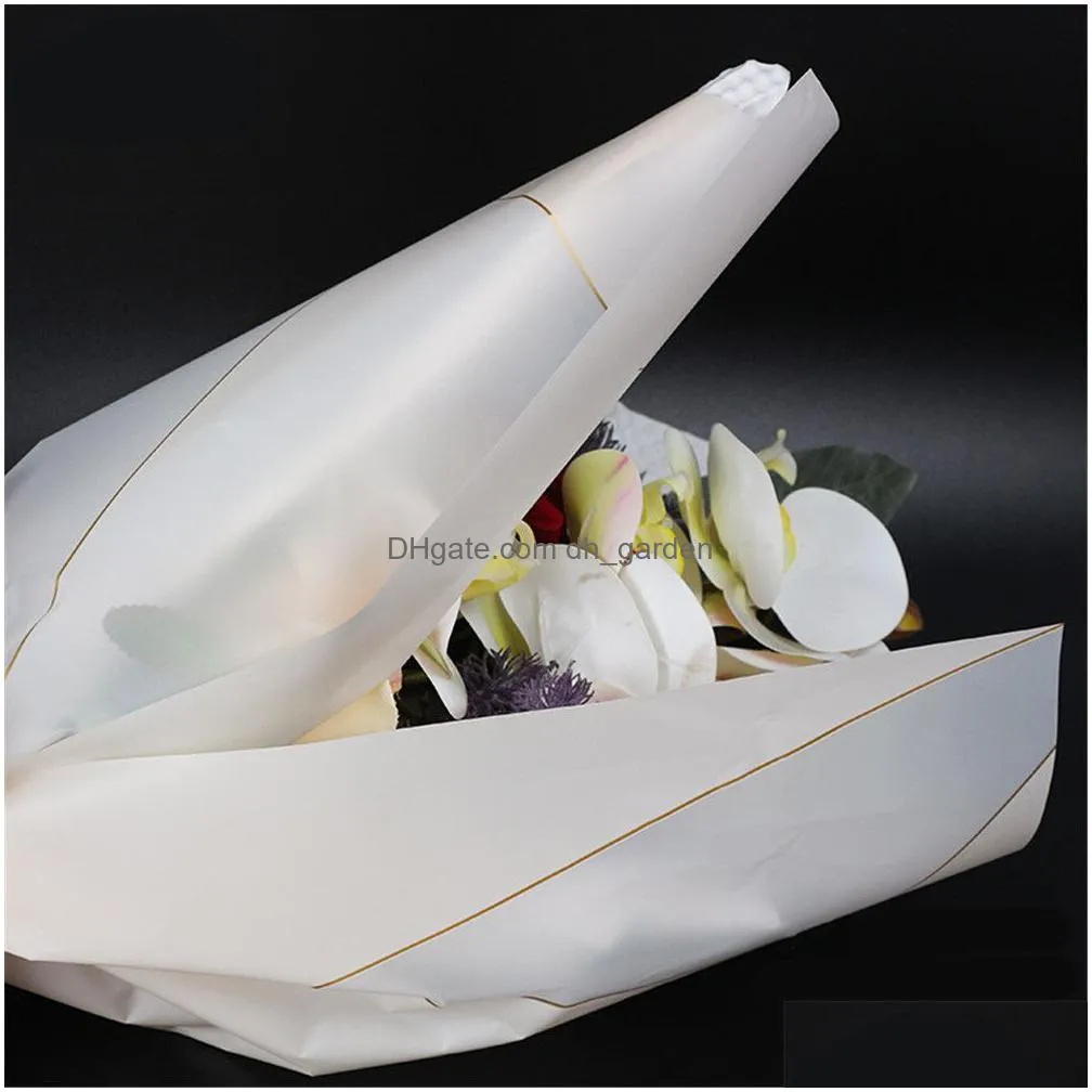 Packing Paper Packaging Paper 20Pcs Flower Wrap Mist Rose Bouquet Material Korean Arrangement Supplies 230417 Office School Dhgarden Dhbnq