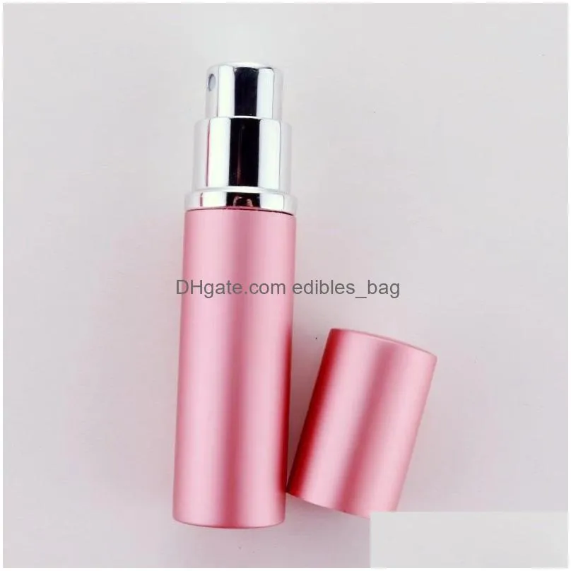 party favor 5ml perfume atomizer bottle portable mini aluminum refillable spray perfume bottles makeup containers for traveler c2