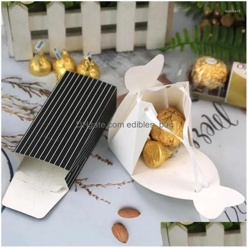 gift wrap 20pcs/lots groom and bride wedding dresses with ribbon candy box favor gifts bag diy souvenirs s