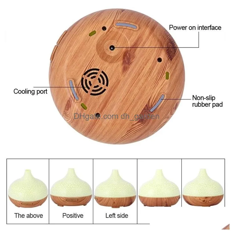 Essential Oils Diffusers Essential Oils Diffusers 550Ml Aroma Air Humidifier Oil Diffuser Aromatherapy Electric Trasonic Coo Dhgarden Dh65Q