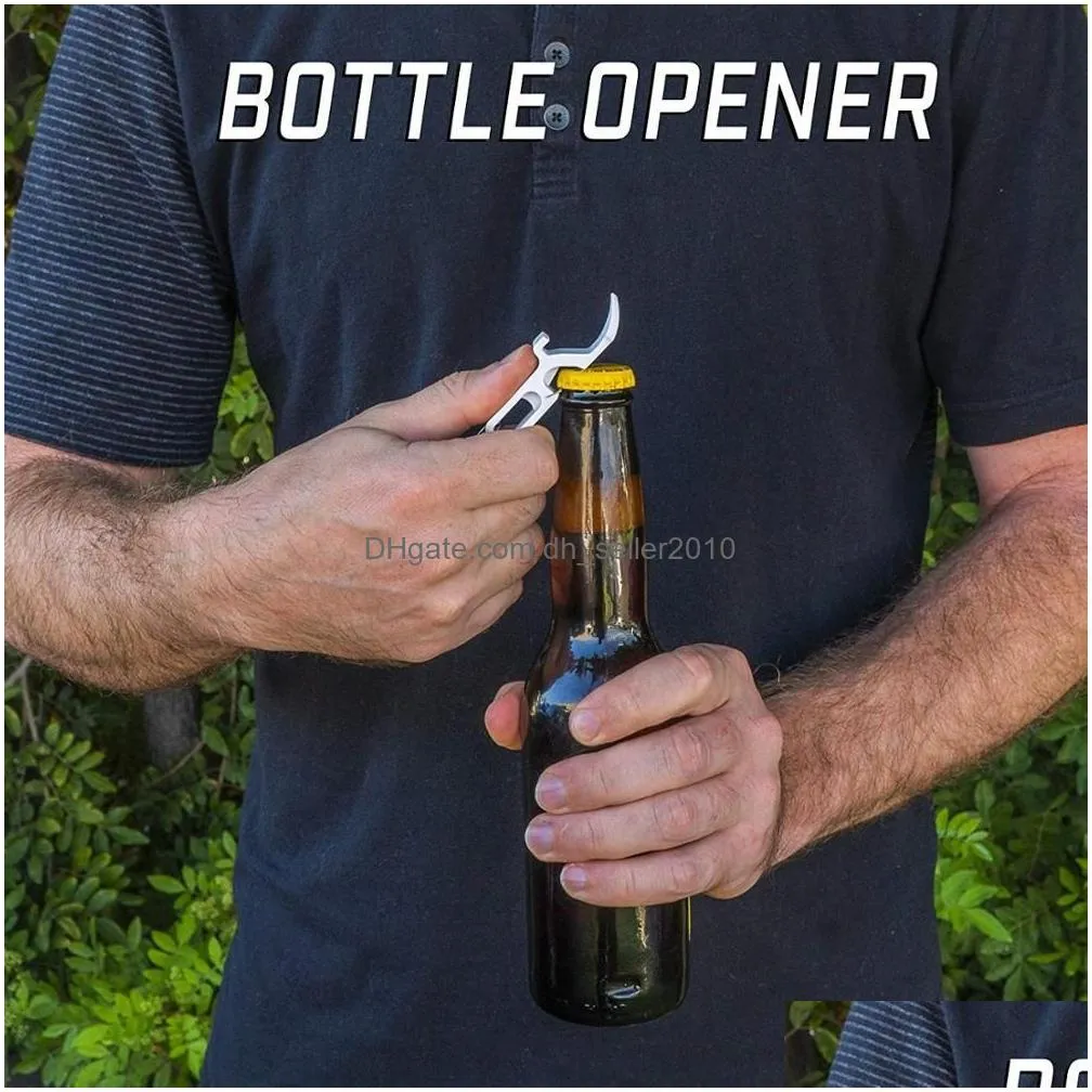 pack of 10sgun tool bottle opener keychain - beer bong sgunning tool - for parties party favors wedding gift 201201