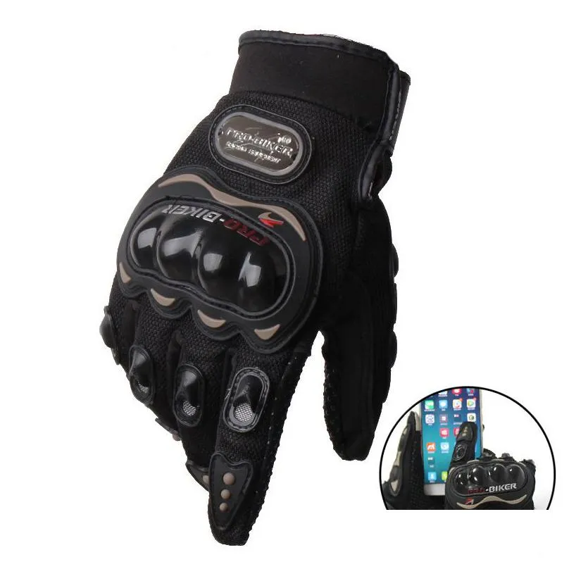 Mens Wearable Anti Vibration Motorcycle Gloves With Fl Finger