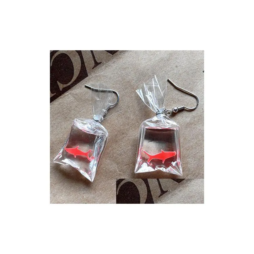 Charm 20Pair/Lot Fancy Cute Koi Fish Water Bag Dangle Earrings For Women New Trendy Girls Jewelry Jewelry Earrings Dhrnh