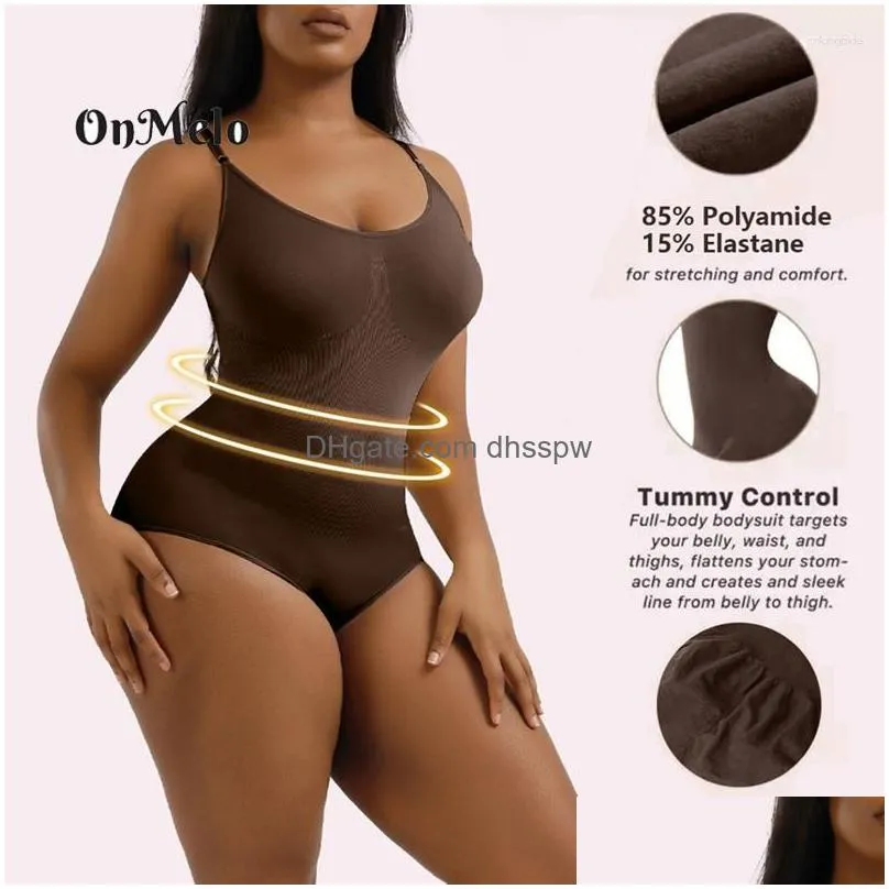 womens shapers onmelo seamless shapewear  bodysuit womens slimming waist trainer body shaper tummy control bulifter corset