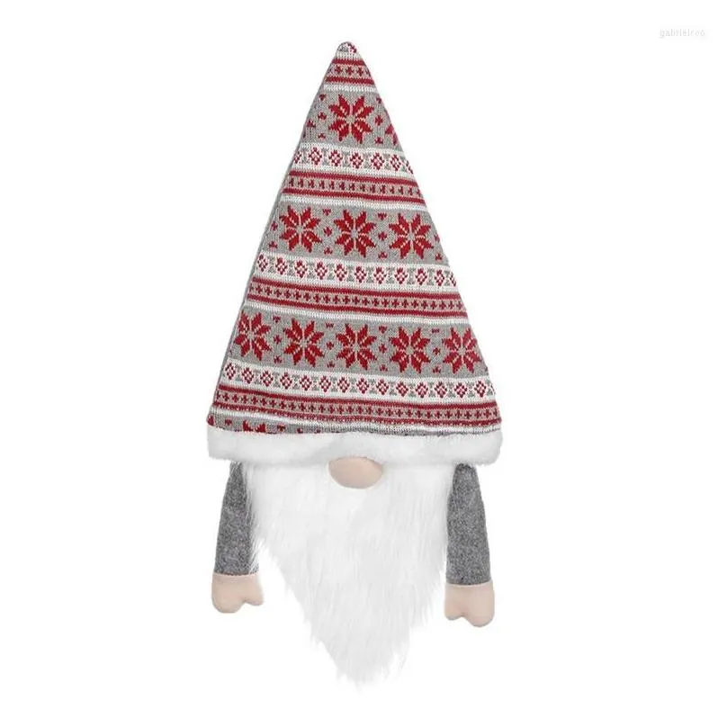Christmas Decorations Y9Re Gnome Tree Topper 25.6 Inch Large Swedish Tomte Plush Santa Gnomes Drop Delivery Home Garden Festive Part Dhcq3