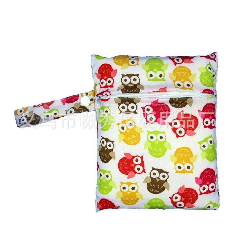 Storage Bags Waterproof Reusable Wet Bags Menstrual Nursing Pads Make Up Stroller Travel Pocket Mini Bag For Baby Home Garden Housekee Dh7Zg