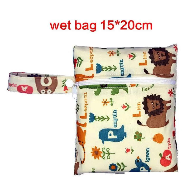 Storage Bags Waterproof Reusable Wet Bags Menstrual Nursing Pads Make Up Stroller Travel Pocket Mini Bag For Baby Home Garden Housekee Dhoa3