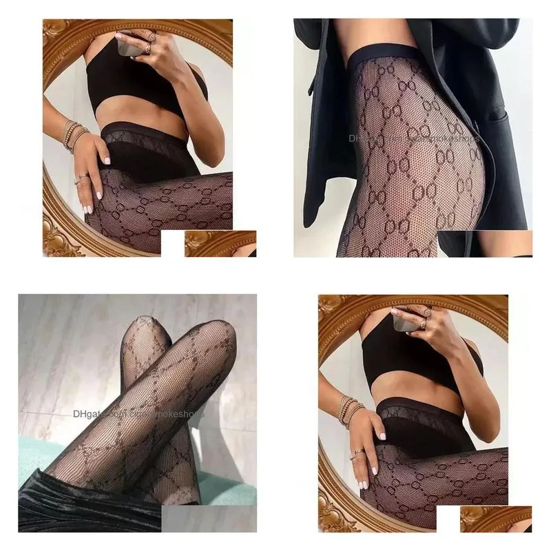 Other Home Textile Textile Designer Socks Women Y Letter Stockings Fashion Luxury Summer Breathable Leg Tights Lace Stocking Dancing H Dh4Vq