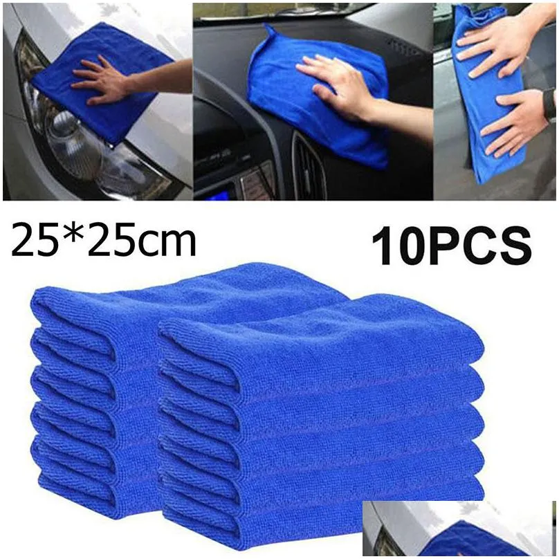 wholesale 10x microfiber car wash towel soft cleaning auto car care detailing cloths wash towel duster