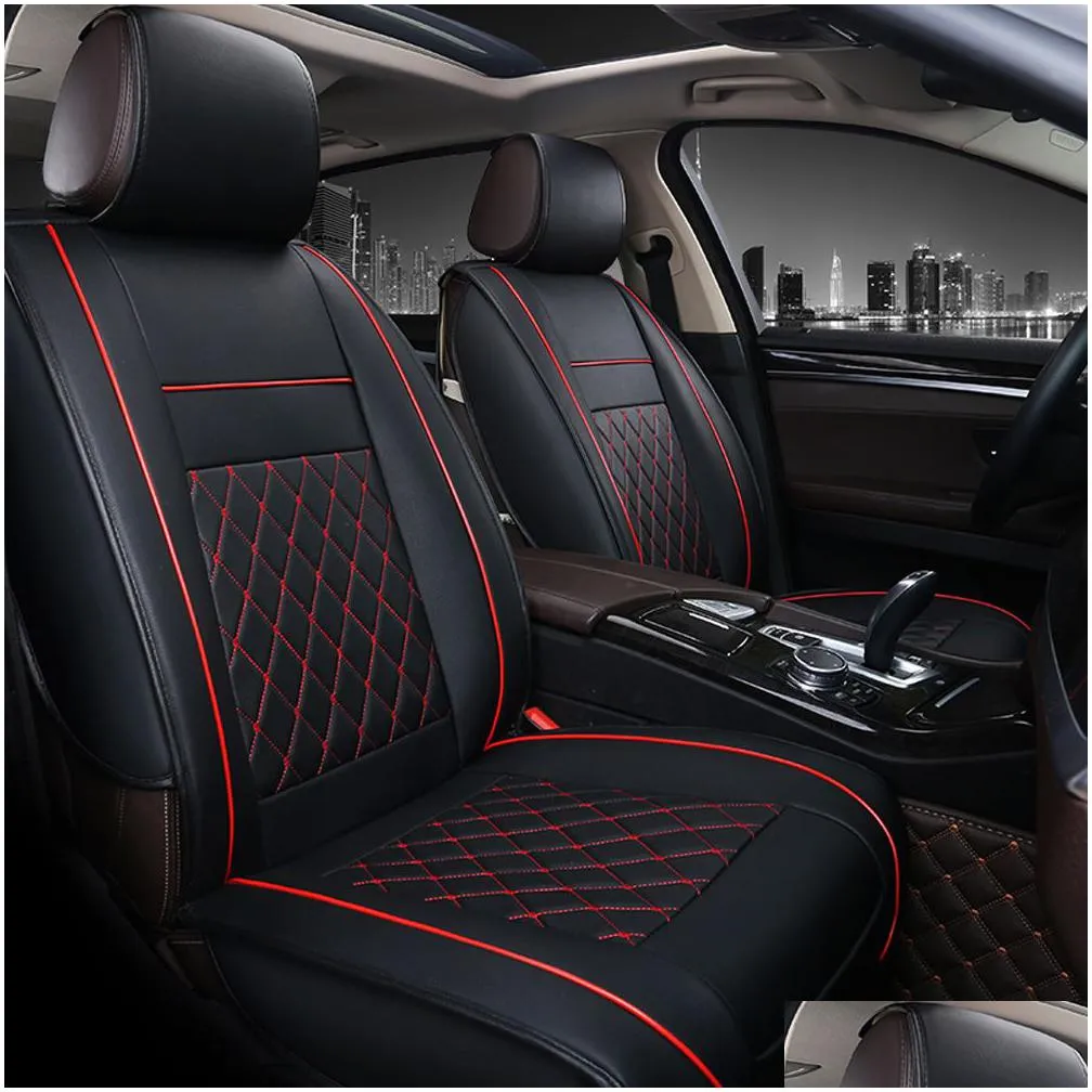 cushions covers pu leather car seat protector automobile cushion pad mat for auto front interior accessories covers