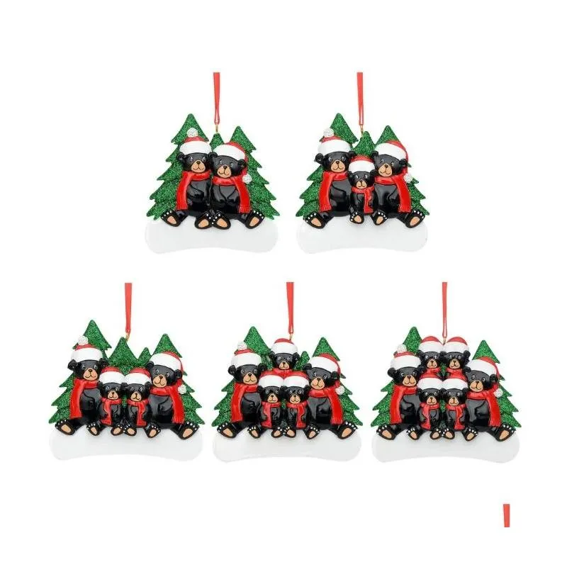Christmas Decorations Arrival Santa Claus Tree Pendant Handwritten Name Resin Ornament Drop Delivery Home Garden Festive Party Suppli Dhj0L