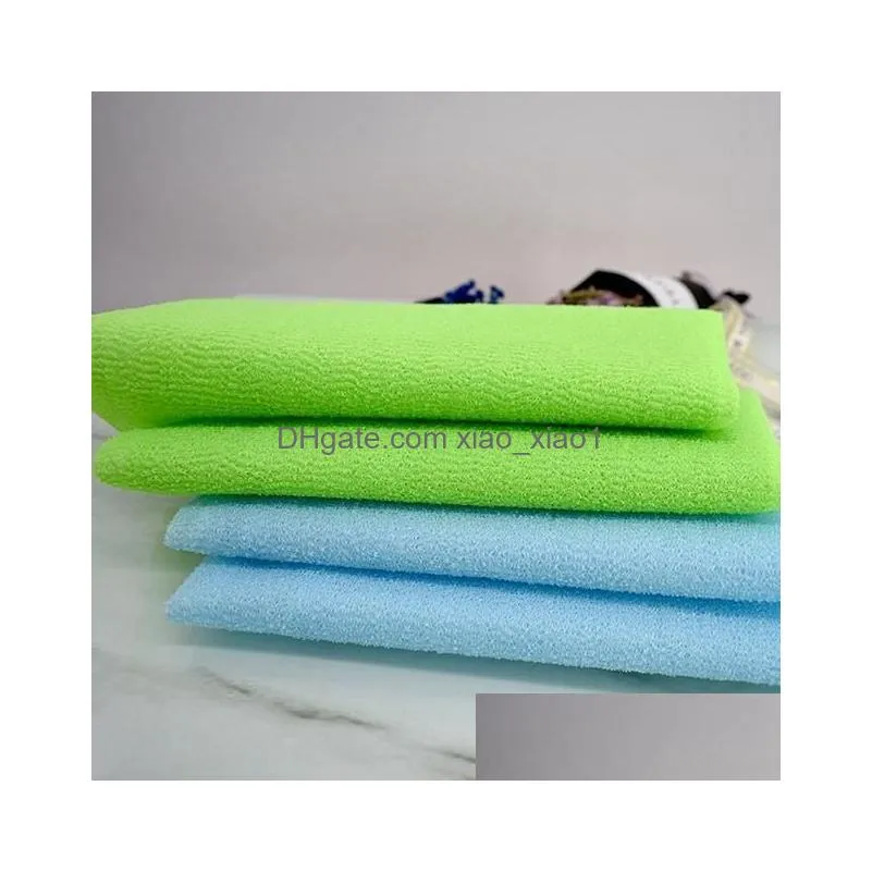 30x90cm novelty multi colors salux nylon japanese exfoliating beauty skin bath shower wash cloth towel back scrubbers 1208