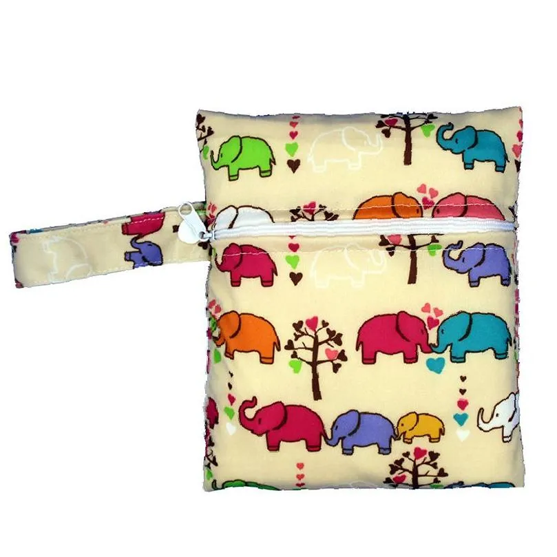 Storage Bags Waterproof Reusable Wet Bags Menstrual Nursing Pads Make Up Stroller Travel Pocket Mini Bag For Baby Home Garden Housekee Dh7Zg