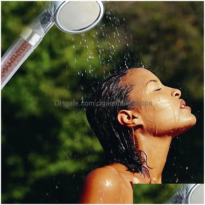 Bathroom Shower Heads Water Saving Shower Head Vitamin C Eco Spa Aroma Sense Mineral Negative Ion Healthy Oxygen Hair Salon Nozzle Spr Dhrai