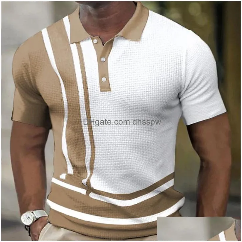 mens polos 2023 summer casual short sleeve polo suit personal company customized polo shirt cotton mens and womens same