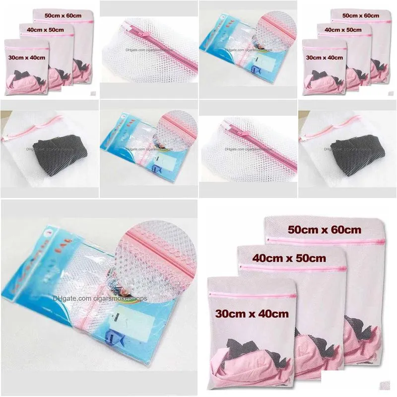 Laundry Bags Wholesale Laundry Mesh Bag Underwear Clothes Aid Bra Socks Washing Hine Net H210471 Home Garden Housekeeping Organization Dheup