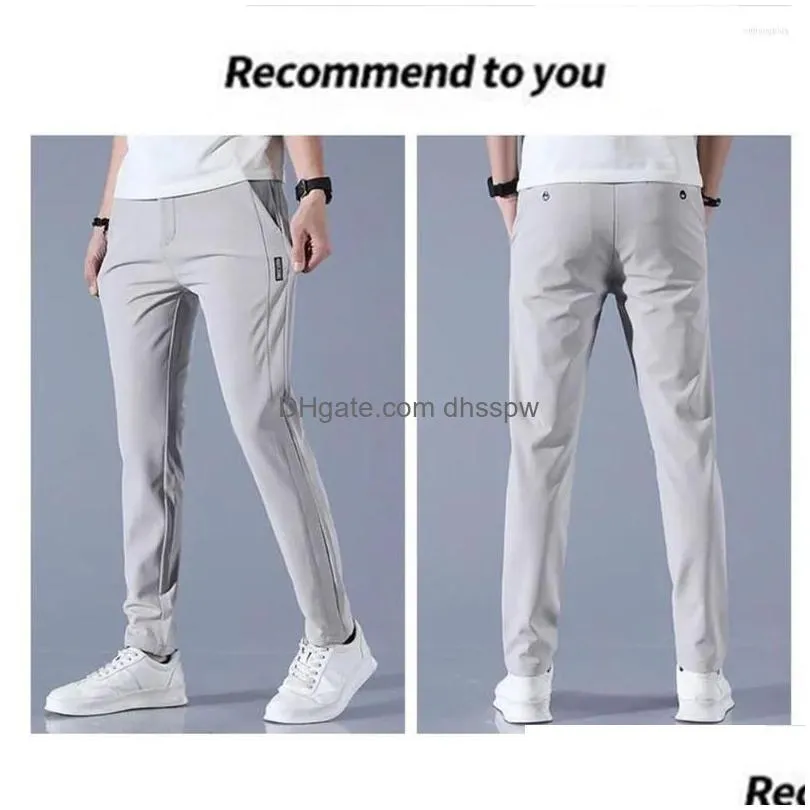 Mens Quick Drying Mens Lightweight Golf Trousers With
