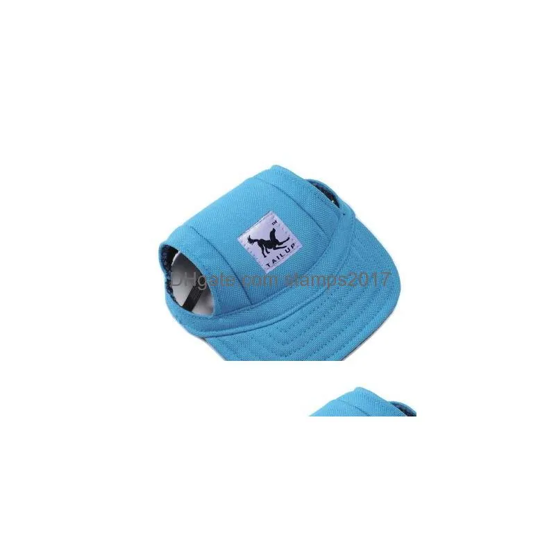 Dog Apparel Pet Hat Baseball Summer Canvas Cap Only For Small Outdoor Accessories Hiking Sports Eea348 Drop Delivery Home Garden Supp Dhdri