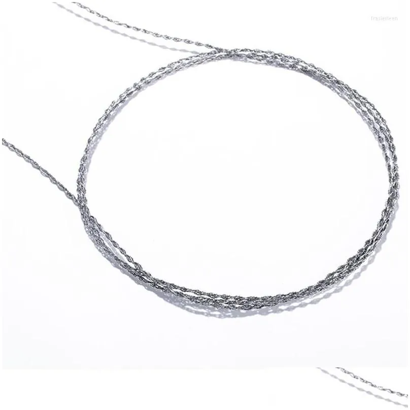 outdoor hand-drawn rope saw 304 stainless steel wire camping life-saving woodworking super fine hand 5m