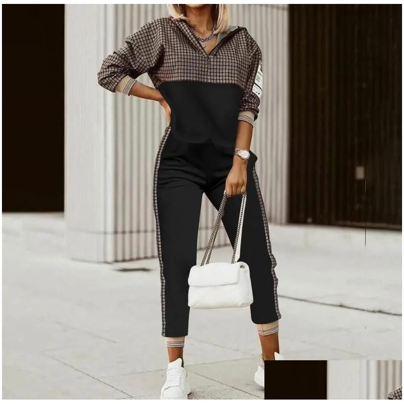 Womens Fashion Two Piece Pants Set In With Wide Leg Casual Print Half  Sleeves Top Design Ladies Suit For Drop Delivery DHJ4T From Tytradeshop,  $31.35 | DHgate.Com
