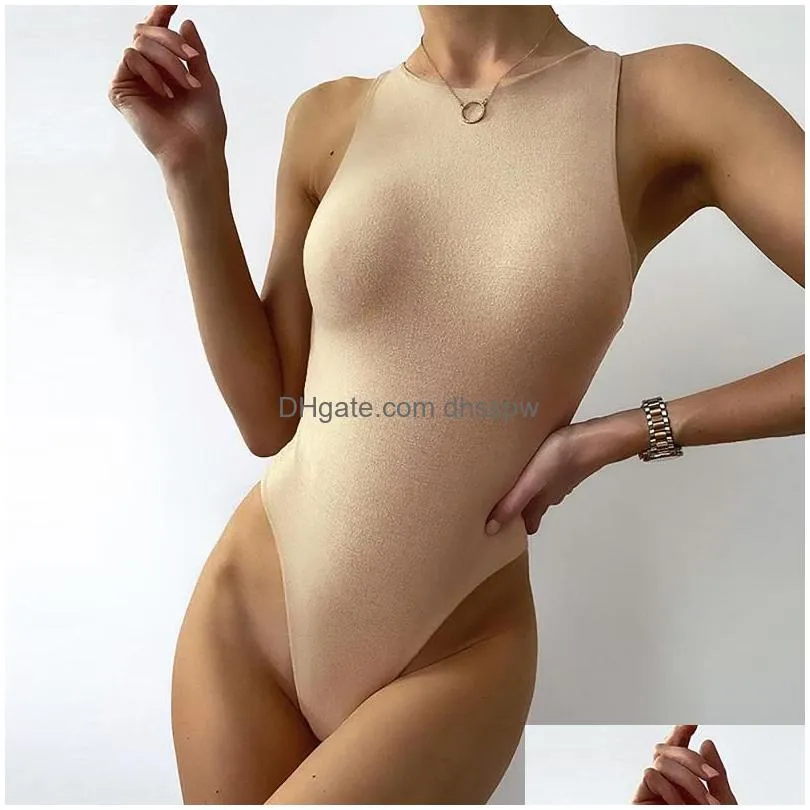 womens shapers sweet tops high neck bodysuit sleeveless style seamless side slimming strapless bra skim wearwomens