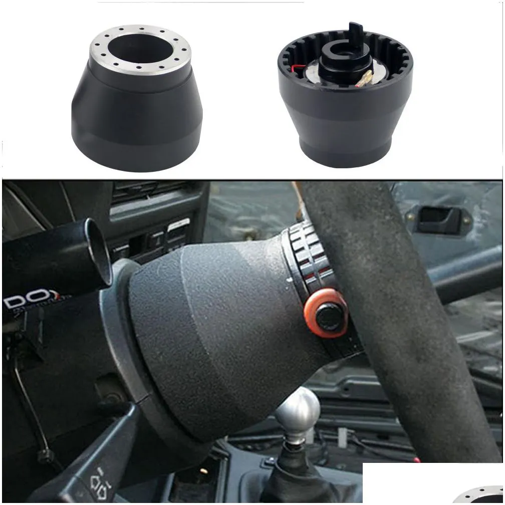 black racing steering wheel hub adapter boss kit for bmw e30 -hub-e30