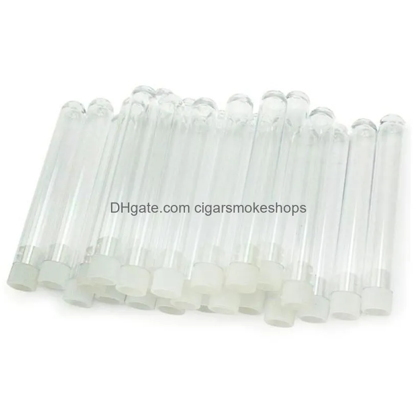 Storage Bottles & Jars Wholesale- Sae Fortion Clear Plastic Test Tube With Cap U-Shaped Bottom Long Transparent Lab Supplies 3 Sizes 2 Dhjd2