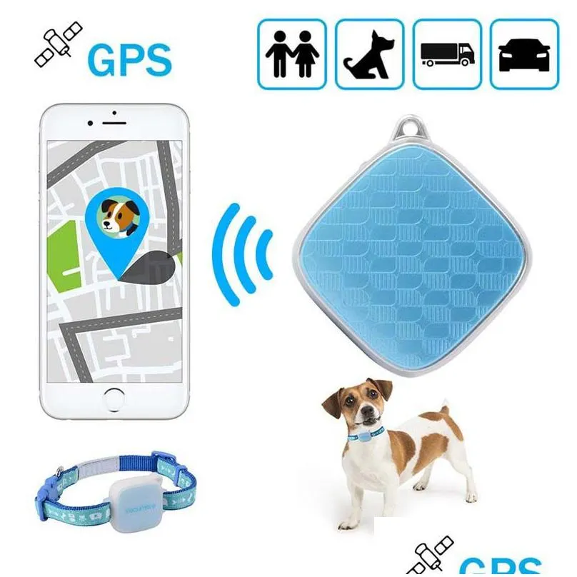 mini pets gps tracker gsm/gprs real time locator dual purpose waterproof tracking devices for kids children pets cats vehicles