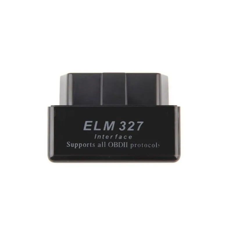 Diagnostic Tools Super Mini Elm327 Bluetooth Obd2 V1.5 Black Smart Car Interface Elm 327 Wireless Scan Tool Drop Delivery Mobiles Mo Dhv5G