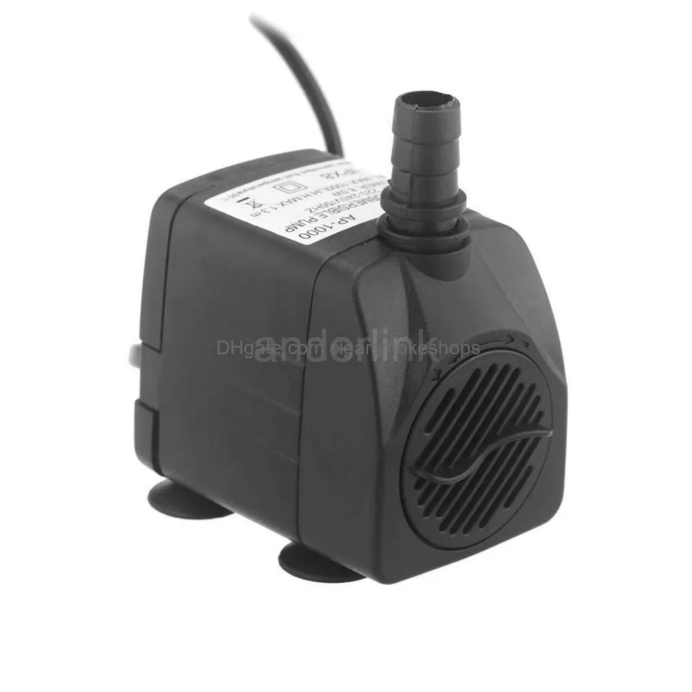 Aquariums Wholesale 1000L/H 8.5W Submersible Water Pump Hydroponic For Aquarium Rockery Fountain H210267 Home Garden Pet Supplies Aqua Dhgvg