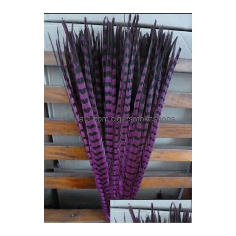 Party Decoration Wholesale Custom Colors Pheasant Tail Feathers Jewelry Craft Hat Mask Feather Hair Extention 100Pcs 20-22Inch / 50-55 Dhmmu