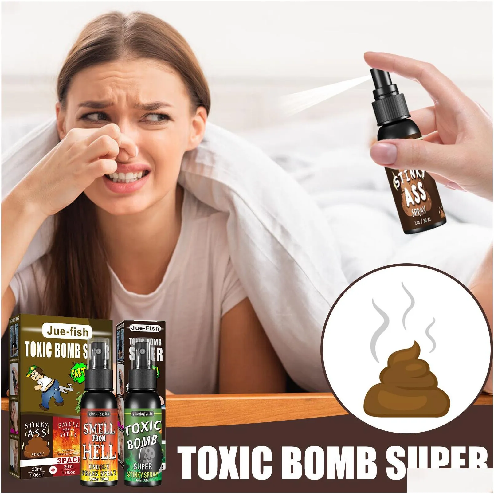 Other Festive & Party Supplies Surprise Strong Stink Spray Smelly Joke Prank Liquid Ass Fart For Kids And Family Home Garden Festive P Dhjio