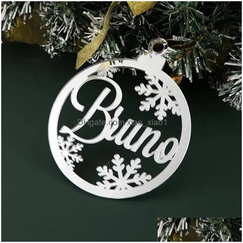 christmas decorations custom christmas tree baubles christmas tree decor personalized ornament laser cut names christmas custom gift tags name decor