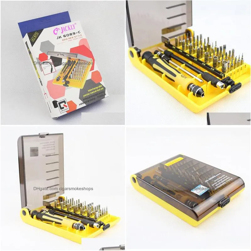 Screwdrivers Wholesale Precision 45 In 1 Electron Torx Mini Magnetic Screwdriver Tool Set Hand Tools Kit Opening Repair Phone H210602 Dh9Tq