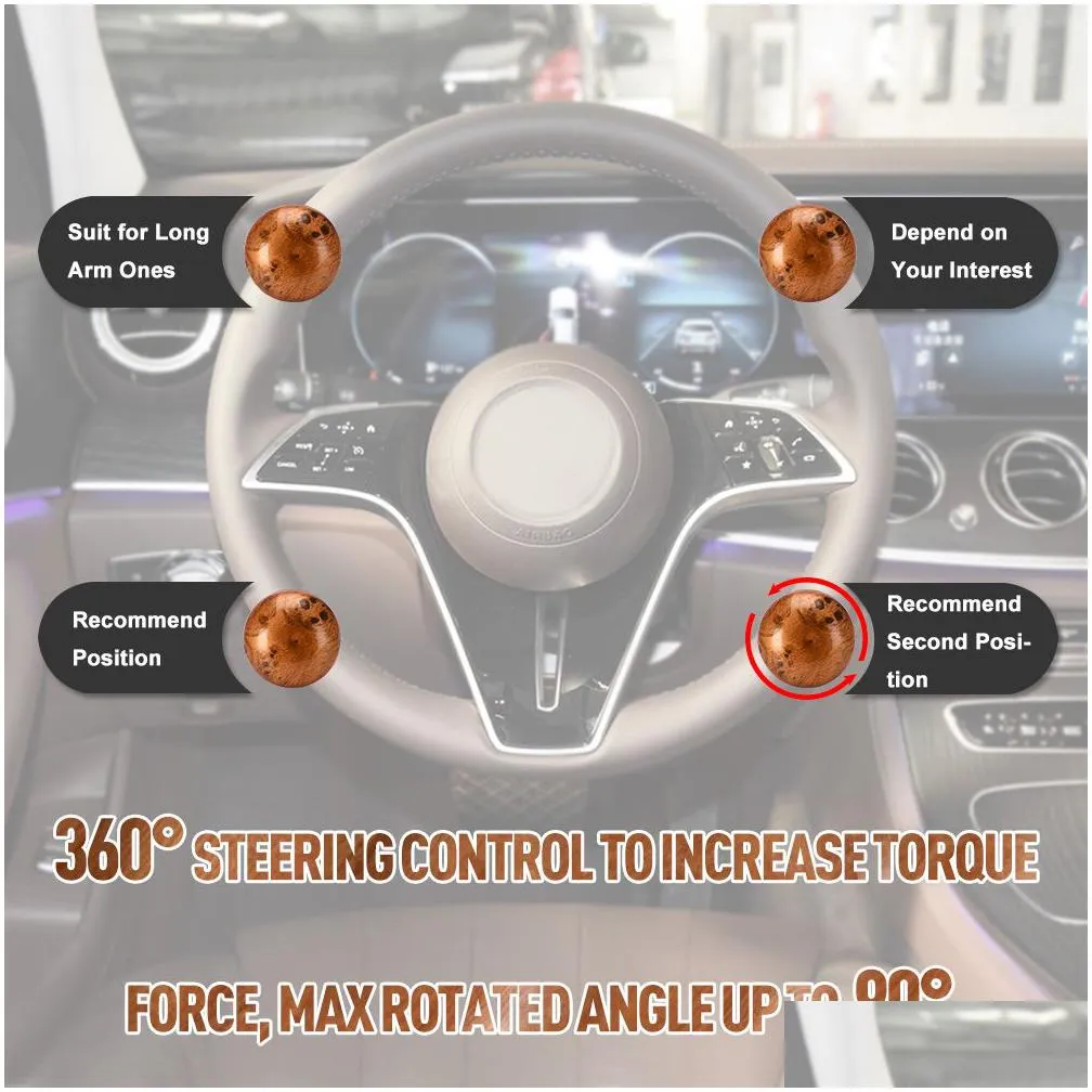 car styling steering wheel power handle ball hand control power handle grip spinner knob grip knob turning helper -pdg10