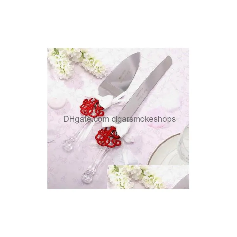 Cheese Tools Wedding Stainless Steel Maple Leaf Love Butter Knife With Yarn Bag Cream Can Personalized Customize Simple Information Ho Dhpdj