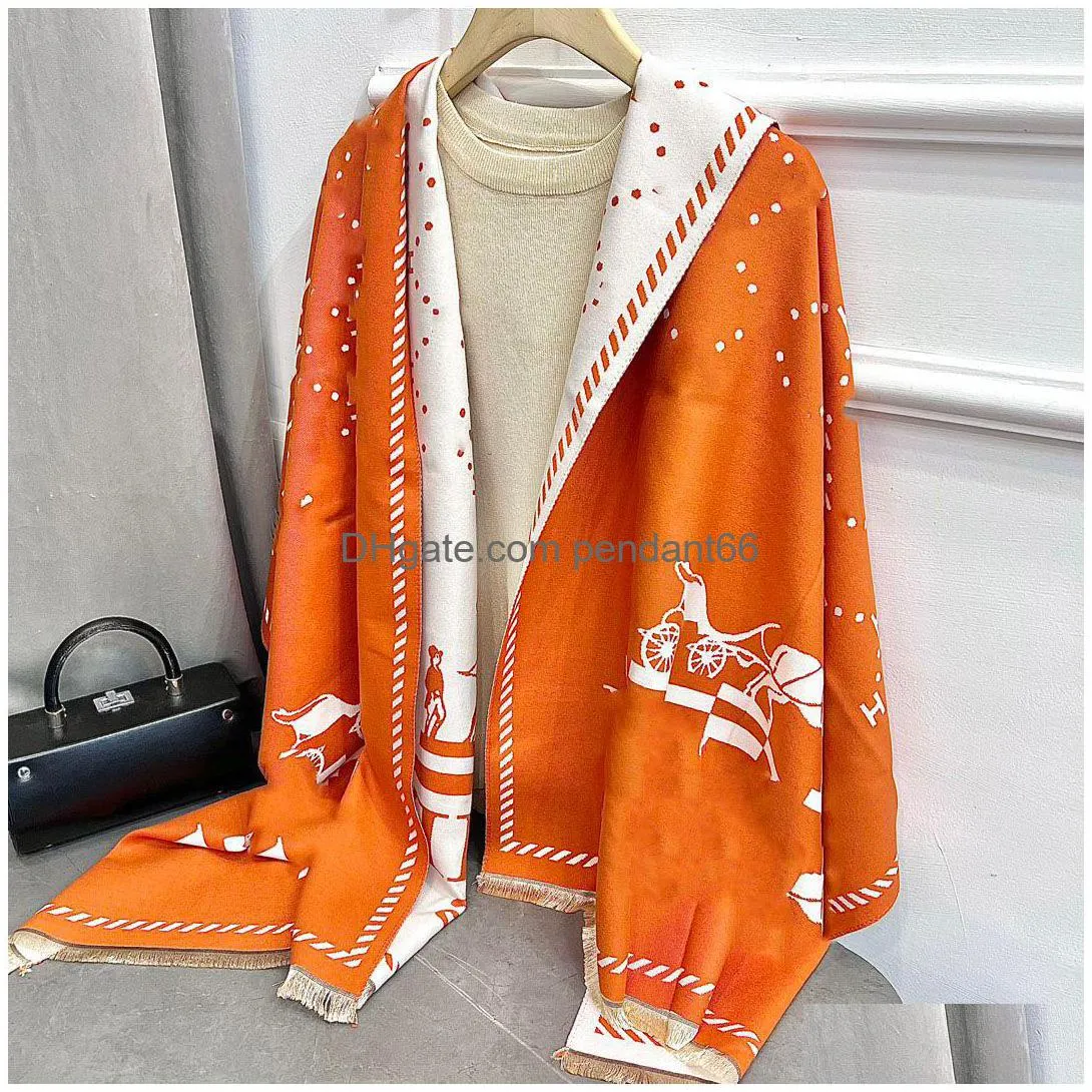 luxury brand designer scarf women cashmere scarf jacquard fabric thick shawl long winter wram pashmina long wrap hijab tassel bufanda foulard