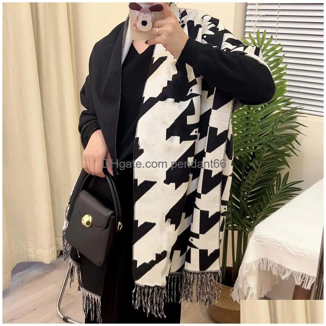 soft letter designer scarfs men women luxury cashmere scarvs designers scarf tassels towel top quality 65x180cm