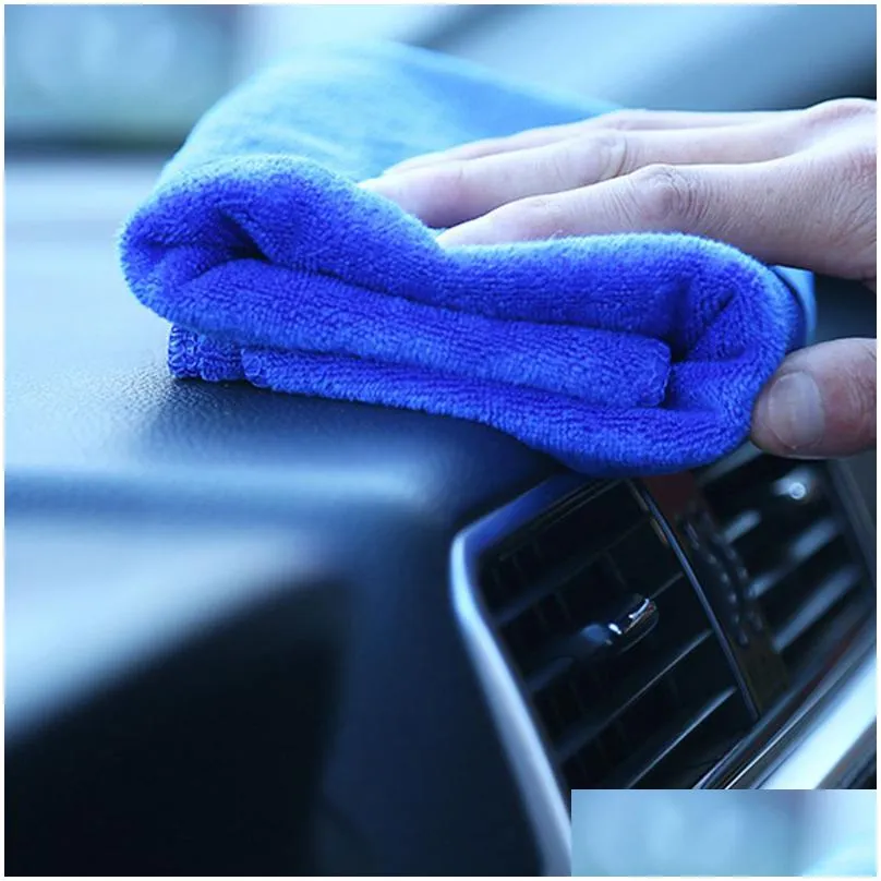 High Quality Home Garden Microfibre Cleaning Car Soft Cloths Wash Towel Duster30X30Cm Arrive Drop Delivery Dhv1P