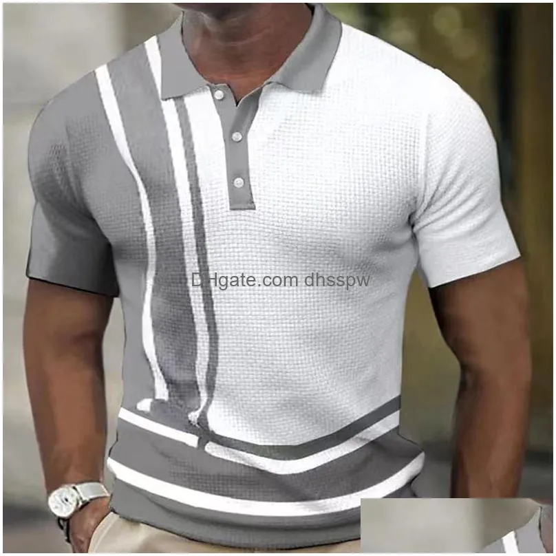 mens polos 2023 summer casual short sleeve polo suit personal company customized polo shirt cotton mens and womens same